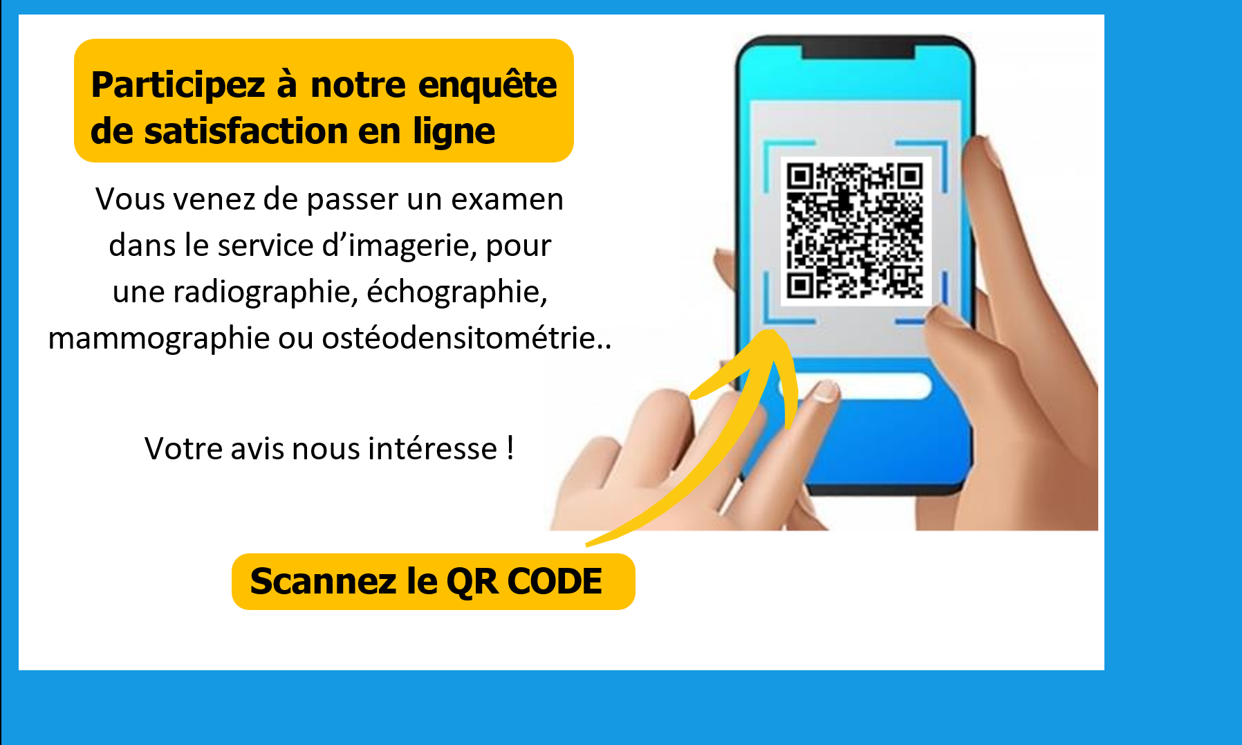 Participez à notre enquête de satisfaction en ligne !