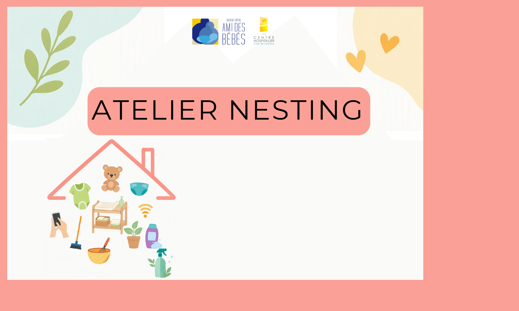 Atelier Nesting au CH Côte de Lumière : un environnement plus sain pour bébé