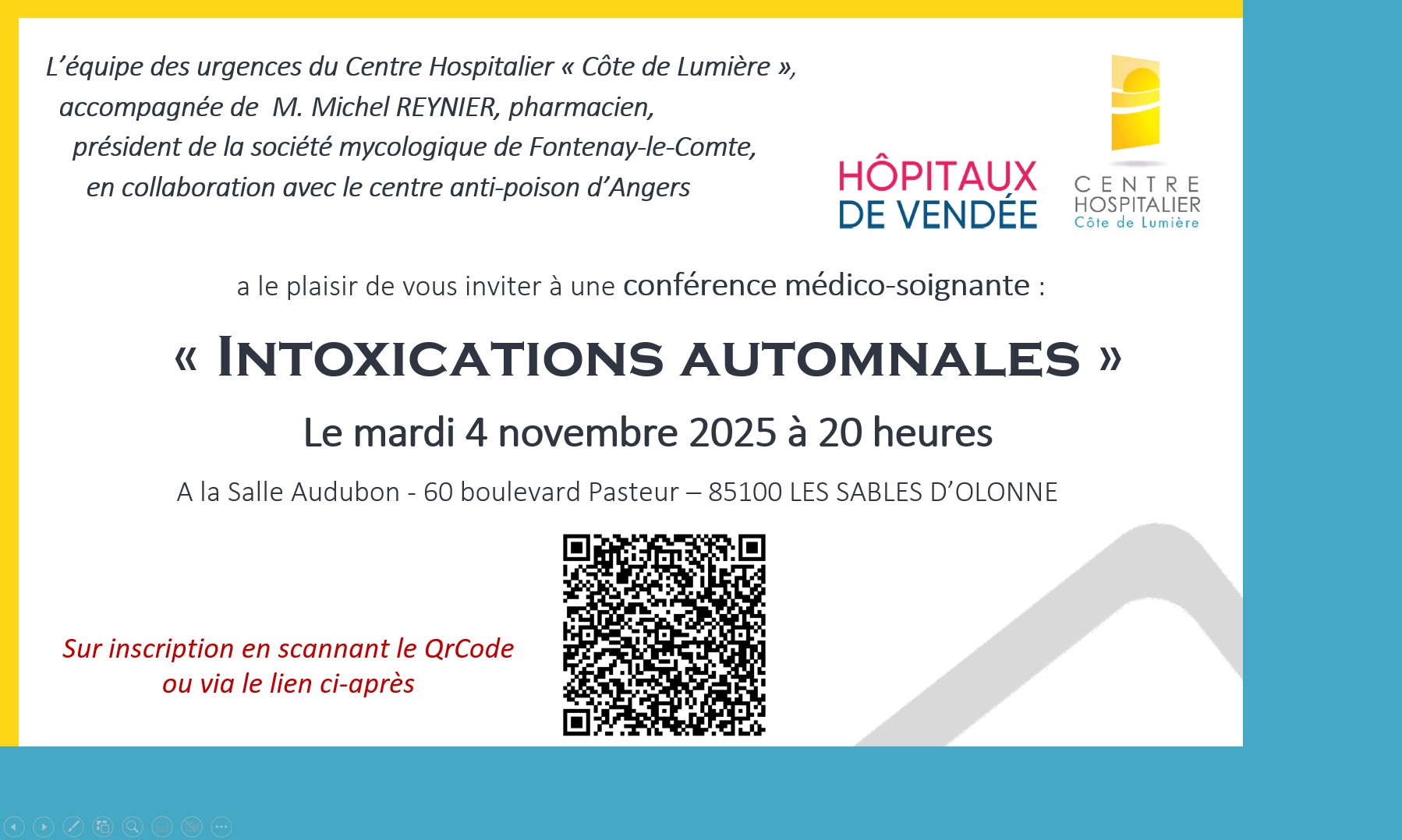 Conférence « Intoxications automnales »